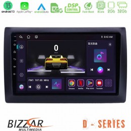 Bizzar d Series Fiat Stilo 8core Android13 2+32gb Navigation Multimedia Tablet 9 u-d-Ft037n