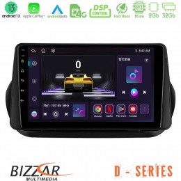 Bizzar d Series Fiat Fiorino/citroen Nemo/peugeot Bipper 8core Android13 2+32gb Navigation Multimedia Tablet 9 u-d-Ft1025