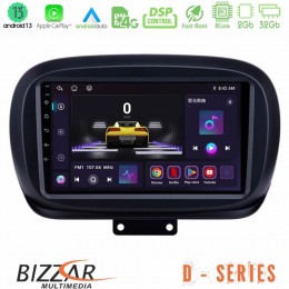 Bizzar d Series Fiat 500x 8core Android13 2+32gb Navigation Multimedia Tablet 9 u-d-Ft230