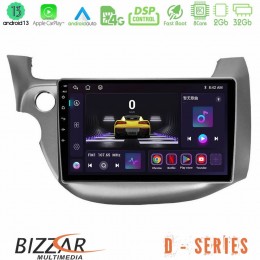 Bizzar d Series Honda Jazz 2009-2013 8core Android13 2+32gb Navigation Multimedia Tablet 10 u-d-Hd098t
