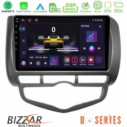 Bizzar d Series Honda Jazz 2002-2008 (Auto A/c) 8core Android13 2+32gb Navigation Multimedia Tablet 9 u-d-Hd101n