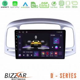 Bizzar d Series Hyundai Accent 2006-2011 8core Android13 2+32gb Navigation Multimedia Tablet 9 u-d-Hy0711