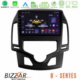 Bizzar d Series Hyundai i30 2007-2012 Auto a/c 8core Android13 2+32gb Navigation Multimedia Tablet 9 u-d-Hy0800