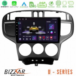 Bizzar d Series Hyundai Matrix 2001-2010 8core Android13 2+32gb Navigation Multimedia Tablet 9 u-d-Hy1024