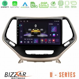 Bizzar d Series Jeep Cherokee 2014-2019 8core Android13 2+32gb Navigation Multimedia Tablet 9 u-d-Jp0077