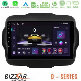 Bizzar d Series Jeep Renegade 2015-2019 8core Android13 2+32gb Navigation Multimedia Tablet 9 u-d-Jp134