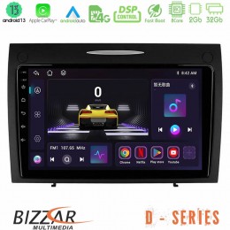 Bizzar d Series Mercedes slk Class 8core Android13 2+32gb Navigation Multimedia Tablet 9 u-d-Mb0804