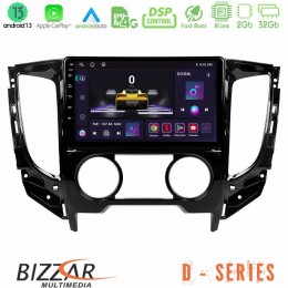 Bizzar d Series Mitsubishi L200 2016-&Gt; &Amp; Fiat Fullback (Manual A/c) 8core Android13 2+32gb Navigation Multimedia Tablet 9 u-d-Mt0620