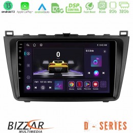 Bizzar d Series Mazda 6 2008-2012 8core Android13 2+32gb Navigation Multimedia Tablet 9 u-d-Mz0233