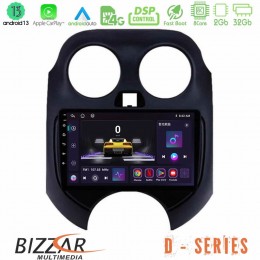 Bizzar d Series Nissan Micra 2011-2014 8core Android13 2+32gb Navigation Multimedia Tablet 9 u-d-Ns0757