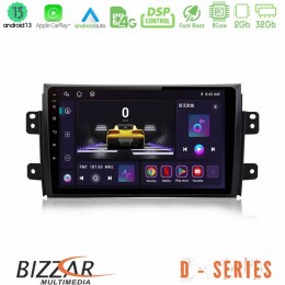 Bizzar d Series Suzuki sx4 2006-2014 Fiat Sedici 2006-2014 8core Android13 2+32gb Navigation Multimedia Tablet 9 u-d-Sz0649