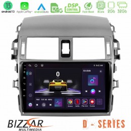 Bizzar d Series Toyota Corolla 2008-2010 8core Android13 2+32gb Navigation Multimedia Tablet 9 u-d-Ty0144