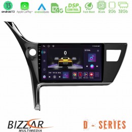 Bizzar d Series Toyota Corolla 2017-2018 8core Android13 2+32gb Navigation Multimedia Tablet 10 u-d-Ty0158