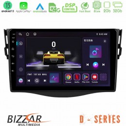 Bizzar d Series Toyota Rav4 8core Android13 2+32gb Navigation Multimedia Tablet 9 u-d-Ty0530
