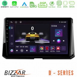 Bizzar d Series Toyota Corolla 2019-2022 8core Android13 2+32gb Navigation Multimedia Tablet 9 u-d-Ty0597