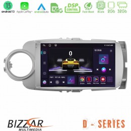 Bizzar d Series Toyota Yaris 8core Android13 2+32gb Navigation Multimedia Tablet 9 u-d-Ty1777
