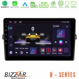 Bizzar d Series Toyota Auris 8core Android13 2+32gb Navigation Multimedia Tablet 10 u-d-Ty472