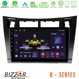 Bizzar d Series Toyota Yaris 8core Android13 2+32gb Navigation Multimedia Tablet 9 (Μαύρο Χρώμα) u-d-Ty626b