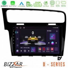 Bizzar d Series vw Golf 7 8core Android13 2+32gb Navigation Multimedia Tablet 10 u-d-Vw0003pb