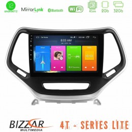 Bizzar 4t Series Jeep Cherokee 2014-2019 4core Android12 2+32gb Navigation Multimedia Tablet 9 (Ασημί Χρώμα) u-lvb-Jp0077s