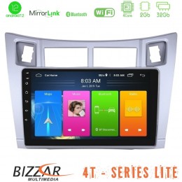 Bizzar 4t Series Toyota Yaris 4core Android12 2+32gb Navigation Multimedia Tablet 9 (Ασημί Χρώμα) u-lvb-Ty626s