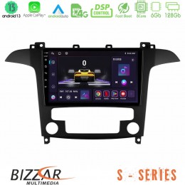 Bizzar s Series Ford s-max 2006-2012 8core Android13 6+128gb Navigation Multimedia Tablet 9 u-s-Fd409