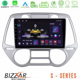 Bizzar s Series Hyundai i20 2009-2012 Auto a/c 8core Android13 6+128gb Navigation Multimedia Tablet 9 u-s-Hy0709