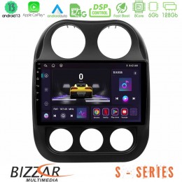 Bizzar s Series Jeep Compass 2012-2016 8core Android13 6+128gb Navigation Multimedia Tablet 9 u-s-Jp0076