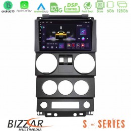 Bizzar s Series Jeep Wrangler 2door 2008-2010 8core Android13 6+128gb Navigation Multimedia Tablet 9 u-s-Jp022n