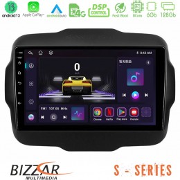 Bizzar s Series Jeep Renegade 2015-2019 8core Android13 6+128gb Navigation Multimedia Tablet 9 u-s-Jp134