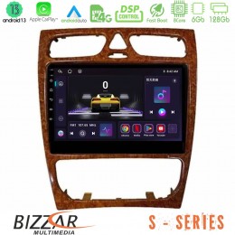 Bizzar s Series Mercedes c Class (W203) 8core Android13 6+128gb Navigation Multimedia Tablet 9 (Wooden Style) u-s-Mb0925w