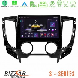 Bizzar s Series Mitsubishi L200 2016-&Gt; &Amp; Fiat Fullback (Manual A/c) 8core Android13 6+128gb Navigation Multimedia Tablet 9 u-s-Mt0620