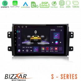 Bizzar s Series Suzuki sx4 2006-2014 Fiat Sedici 2006-2014 8core Android13 6+128gb Navigation Multimedia Tablet 9 u-s-Sz0649