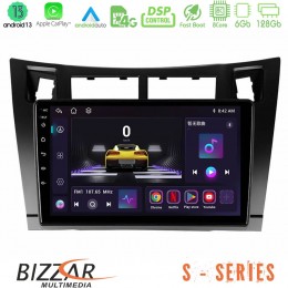 Bizzar s Series Toyota Yaris 8core Android13 6+128gb Navigation Multimedia Tablet 9 (Μαύρο Χρώμα) u-s-Ty626b