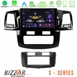 Bizzar s Series Toyota Hilux 2007-2011 8core Android13 6+128gb Navigation Multimedia Tablet 9 u-s-Ty666