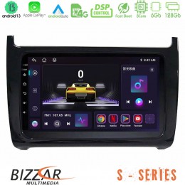 Bizzar s Series vw Polo 8core Android13 6+128gb Navigation Multimedia Tablet 9 u-s-Vw6901bl