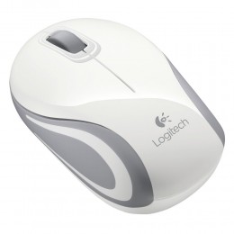 Logitech M187 Mini Optical Mouse (White, Wireless) (LOGM187WHT)