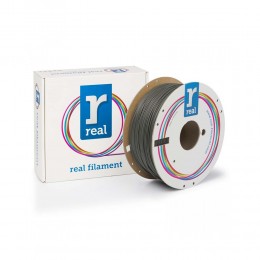REAL PLA Matte 3D Printer Filament - Gray - spool of 1Kg - 2.85mm (REALPLAMATTEGRAY1000MM285)
