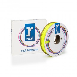 REAL PETG 3D Printer Filament - Translucent Yellow - spool of 0.5Kg - 2.85mm (REALPETGTYELLOW500MM285)