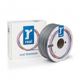 REAL ABS 3D Printer Filament - Silver - spool of 1Kg - 2.85mm (REALABSSILVER1000MM3)