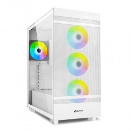 Sharkoon Rebel C50 RGB Gaming Full Tower Κουτί Υπολογιστή με Πλαϊνό Παράθυρο Λευκό (REBELC50WRGB) (SHRREBELC50WRGB)