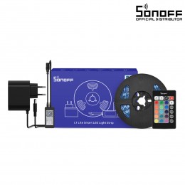 GloboStar® 80026 SONOFF L2-LITE-5M-EU-GR-R2 - Wi-Fi Smart RGB LED Light Strip SET 5M