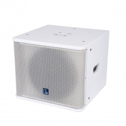 GloboStar® FDB ES112SA 98007 Facilities Speaker - Ενεργό Αυτοενισχυόμενο Ηχείο Subwoofer Εγκαταστάσεων Επιδαπέδιο με Ψηφιακό Ενισχυτή BA1.6 AC 220V/50-60Hz - 600W RMS (1400W Peak) - 1 x 12 Inches LF - IP20 - Λευκό - Μ44.5 x Π44.5 x Υ37.5cm