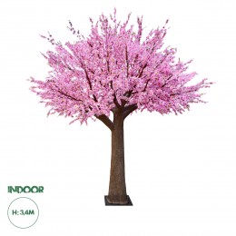 GloboStar® Artificial Garden PEACH BLOSSOM TREE 20159 Τεχνητό Διακοσμητικό Δέντρο Ανθισμένη Ροδακινιά Υ340cm