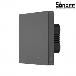 GloboStar® 80091 SONOFF M5-2C-86 SwitchMan Mechanical Smart Switch WiFi & Bluetooth AC 100-240V Max 10A 2200W (5A/Way) 2 Way
