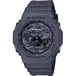 Casio G-Shock Αναλογικό/Ψηφιακό Ρολόι Χρονογράφος Μπαταρίας με Γκρι Καουτσούκ Λουράκι (GA-2100CA-8AER) (CASGA-2100CA-8AER)