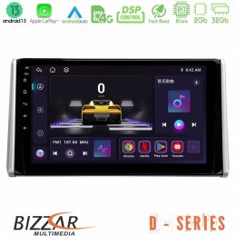 Bizzar d Series Toyota Rav4 2019-2023 8core Android13 2+32gb Navigation Multimedia Tablet 10 u-d-Ty0542