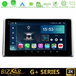 Bizzar g+ Series Toyota Rav4 2019-2023 8core Android12 6+128gb Navigation Multimedia Tablet 10 u-g-Ty0542