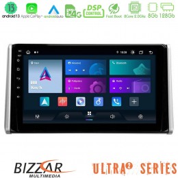 Bizzar Ultra Series Toyota Rav4 2019-2023 8core Android13 8+128gb Navigation Multimedia Tablet 10 u-ul2-Ty0542