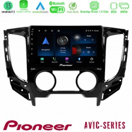 Pioneer Avic 4core Android13 2+64gb Mitsubishi L200 2016-&Gt; &Amp; Fiat Fullback (Manual A/c) Navigation Multimedia Tablet 9 u-p4-Mt0620